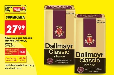 Kawa mielona Classic Intense Dallmayr promocja w Biedronka