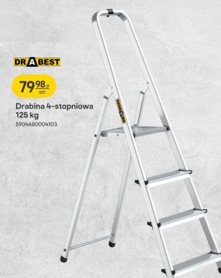 Drabina 4-stopniowa 125 kg promocja w Castorama