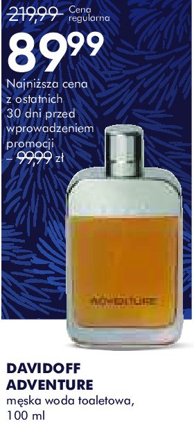 Woda toaletowa Davidoff adventure promocja w Super-Pharm