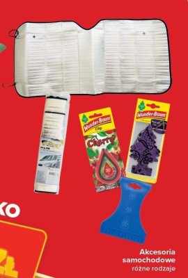 Akcesoria samochodowe różne rodzaje promocja w Carrefour