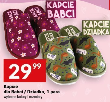 Kapcie dla Babci / Dziadka, 1 para promocja w Twój Market