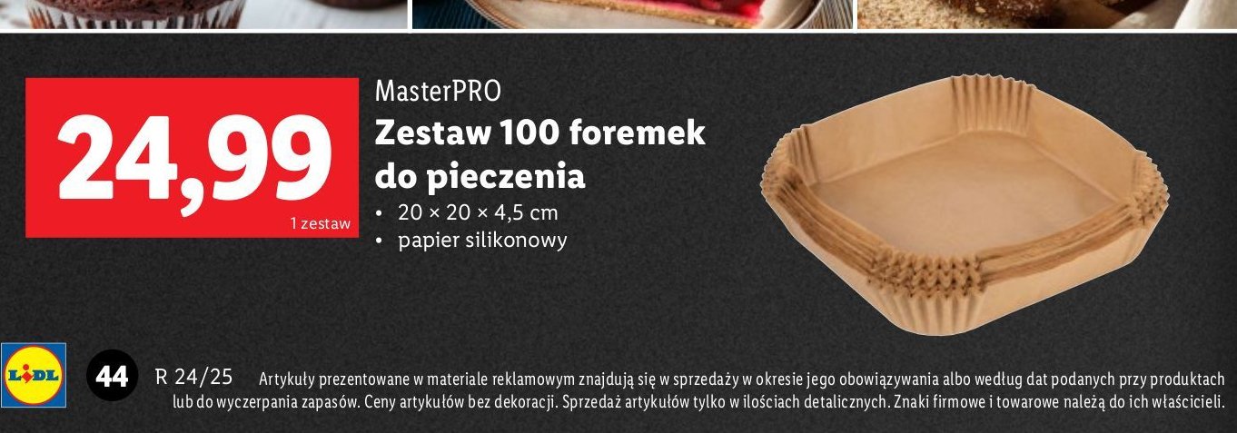 Tacki papierowe do frytkownicy Masterpro promocja