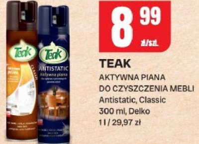 Aktywna piana do czyszczenia mebli Antistatic, Classic promocja w Chorten