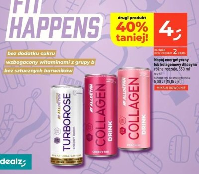 Napój energetyczny z kolagenem Alldeynn różne rodzaje promocja w Dealz