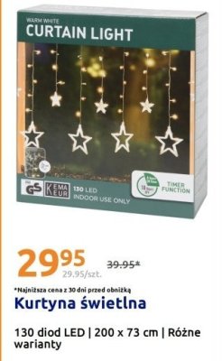 Kurtyna świetlna 130 LED promocja w Action