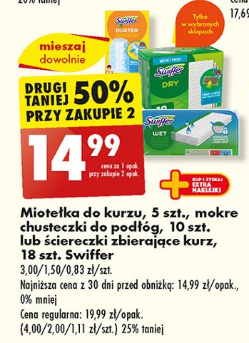 Chusteczki nawilżane do podłóg Swiffer promocja