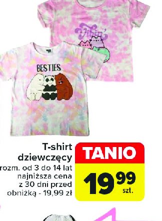 T-shirt dziewczecy promocja