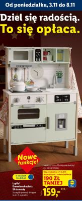 Drewniana kuchnia 24 elementy promocja w Lidl