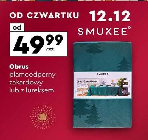 Obrus plamoodporny 160 x 120 cm Smukee promocja w Biedronka