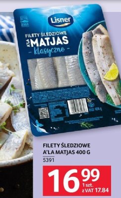 Filety śledziowe a la matjas 400 g promocja w Selgros