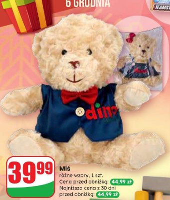 Miś, różne wzory promocja w Dino