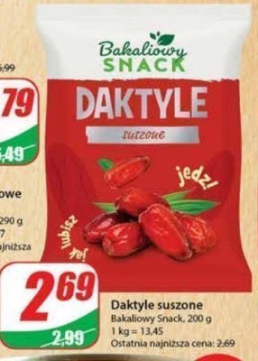 Daktyle Bakaliowy snack promocja