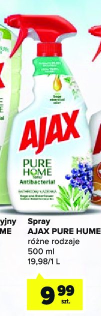 Płyn do czyszczenia i dezynfekcji szałwia i kwiat czarnego bzu Ajax pure home Ajax . promocja