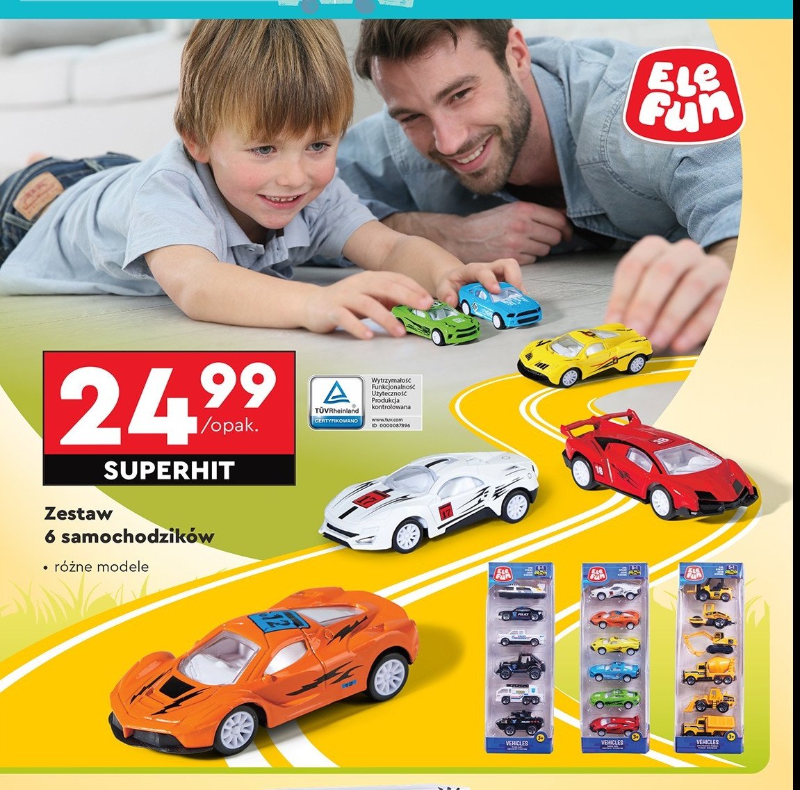 Samochodziki Elefun promocja w Biedronka