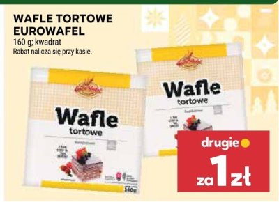 Wafle tortowe Eurowafel promocja w Stokrotka