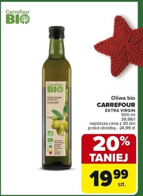 Oliwa bio Carrefour Extra Virgin promocja w Carrefour Market