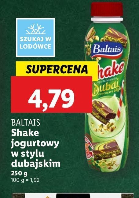 Shake dubai BALTAIS promocja w Lidl