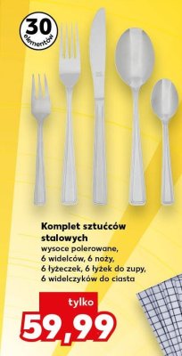 Komplet sztućców stalowych Kaufland promocja w Kaufland