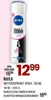 Antyperspirant spray NIVEA 150 ML promocja w Drogerie Natura