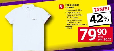 Polo męskie ICEBERG promocja w Selgros