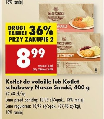 Kotlet schabowy z ziemniakami i buraczkami Nasze smaki promocja