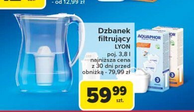 Dzbanek filtrujący lyon + wkład Aquaphor promocja w Carrefour