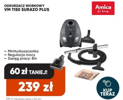 Odkurzacz workowy VM 1150 SURAZO PLUS promocja w Max Elektro