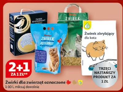 Żwirek bentonitowy Auchan promocja w Auchan