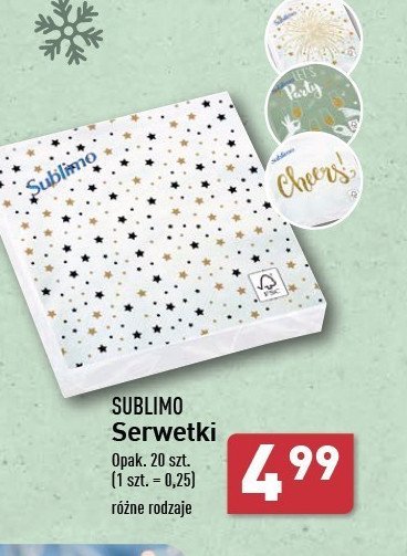 Serwetki SUBLIMO promocja