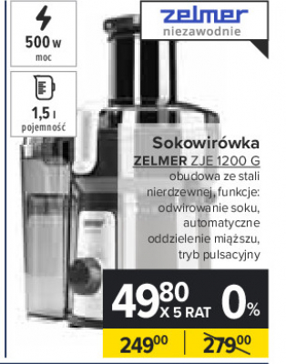 Sokowir贸wka zje1200g Zelmer promocja