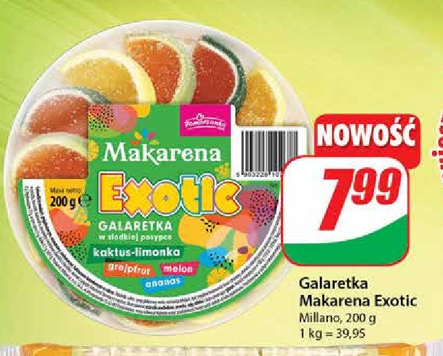 Galaretka exotic Makarena promocja