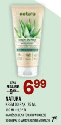 Krem NATURA do rąk, 75 ml promocja w Drogerie Natura