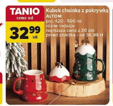 Kubek choinka z pokrywką 300 ml Altom promocja w Carrefour