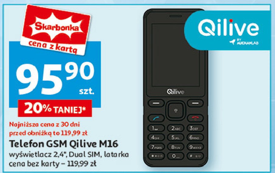 Telefon gsm m16 Qilive promocja