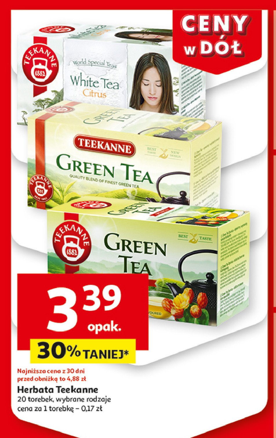 Herbata white citrus Teekanne world special teas promocja w Auchan