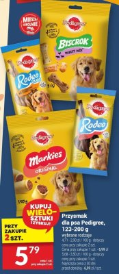 Przysmak dla psa Pedigree, 123-200 g promocja w Twój Market