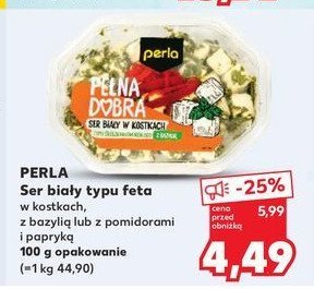 Ser typu feta z bazyli膮 Perla promocja