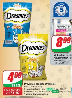 Przysmak dla kota z serem Dreamies promocja