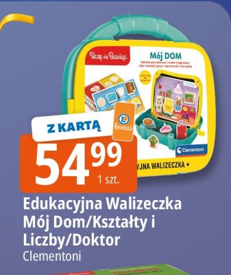 Edukacyjna Walizeczka Mój Dom/Kształty i Liczby/Doktor Clementoni promocja w Leclerc