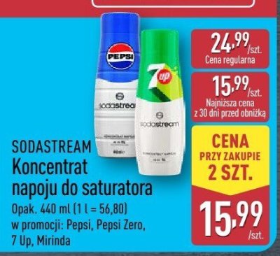 Koncentrat napoju gazowanego Pepsi Zero promocja w Aldi