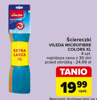 Ściereczki z mikrofibrą colors Vileda promocja