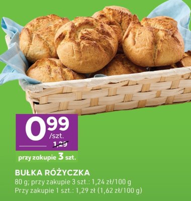 Bułka różyczka promocja w Stokrotka