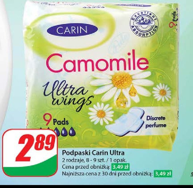 Podpaski camomile CARIN promocja