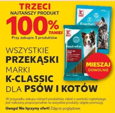 Wszystkie przekąski dla psów i kotów promocja w Kaufland