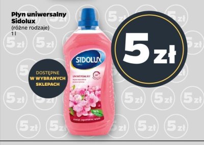 Płyn uniwersalny Sidolux (różne rodzaje) promocja w Netto