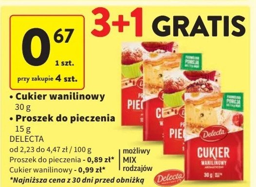 Cukier wanilinowy Delecta promocja