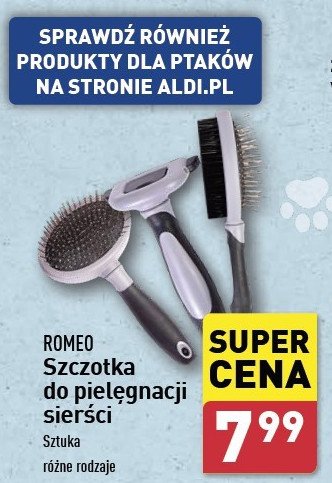 Szczotka do pielęgnacji sierści 2w1 Romeo promocja