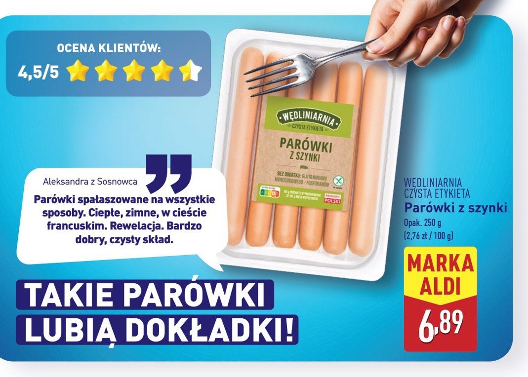 Parówki z szynki promocja