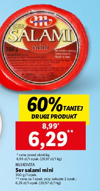 Ser salami mini Mlekovita promocja