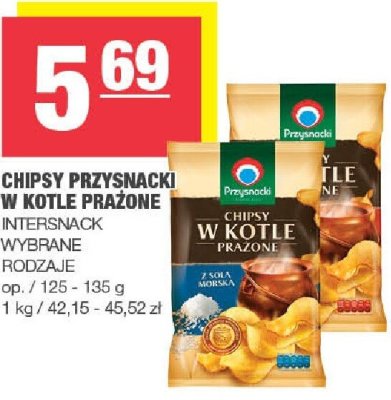 Chipsy przysmacki w kotle prażone Intersnack wybrane rodzaje promocja w SPAR